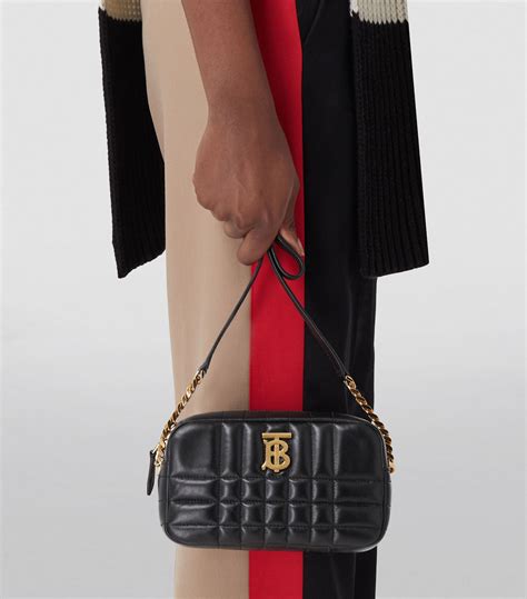 burberry check camera bag|Mini Lola Camera Bag in Black .